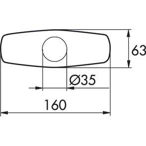 Köp Mora Täckbricka 160X64 Ø35 mm