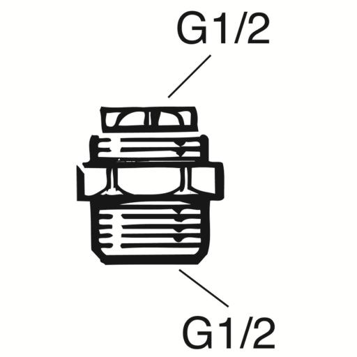 Köp Gustavsberg Anslutningsnippel med backventil G1/2-G1/2