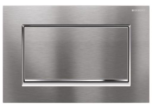 Köp Geberit Sigma 30, spol-/stoppfunktion (metall) - Borstad krom/krom/borstad krom
