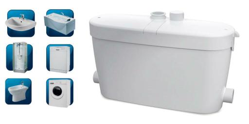 Köp Saniflo SaniAccess Pump för ett helt kök, tvättsuga eller badrum utan toalett