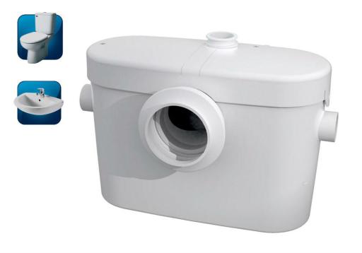 Köp Saniflo SaniAccess 2 Malpump till avloppsvatten från golvstående toalett och tvättställ