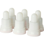 Duni genopladelige LED indsats, hvidt lys, 6 stk.