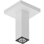 Hansgrohe dusjarm, 10 cm, matt hvit
