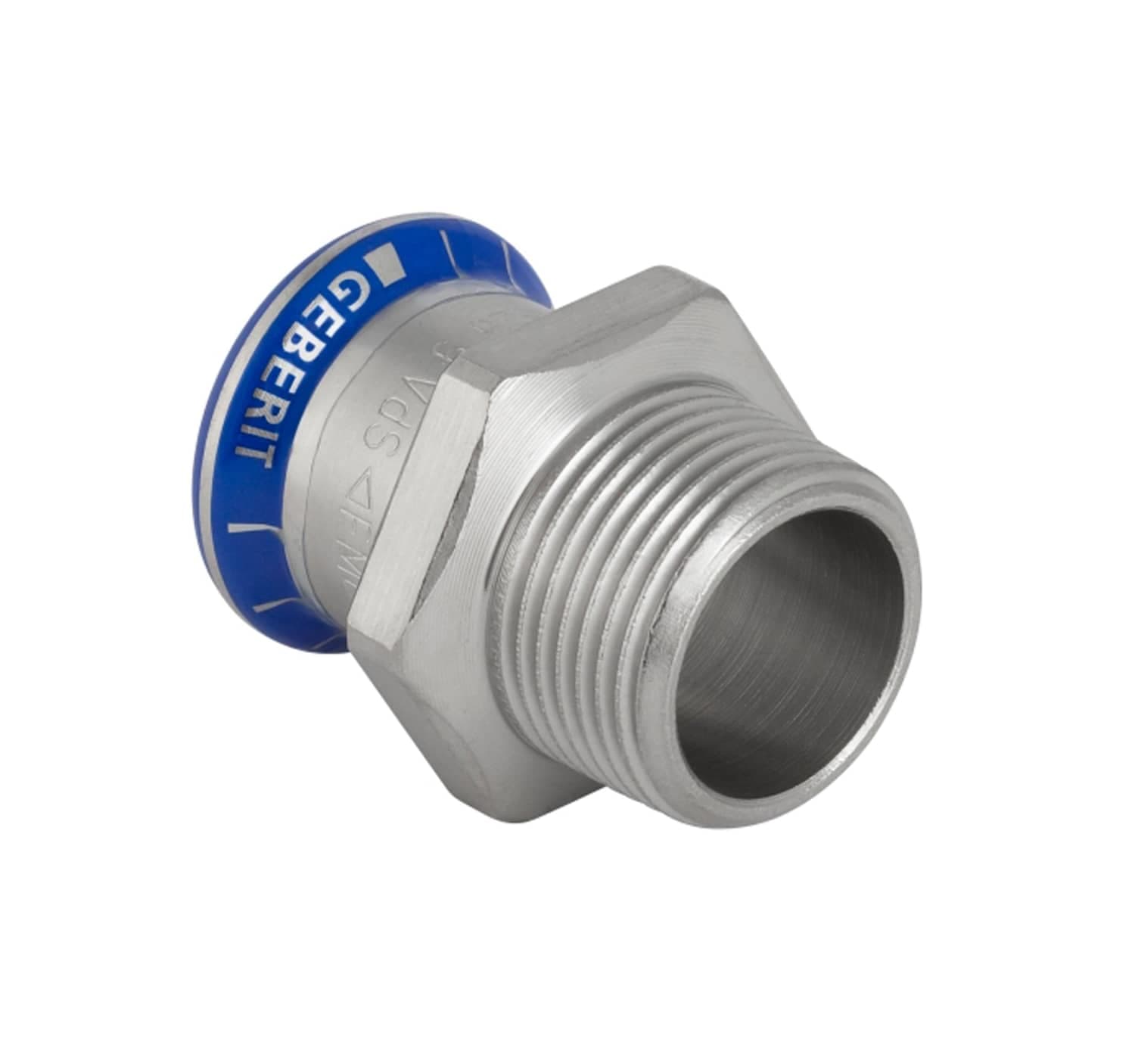 Kob Geberit Mapress rustfri overgangsnippel t/brugsvand 35 mm x 1 ...