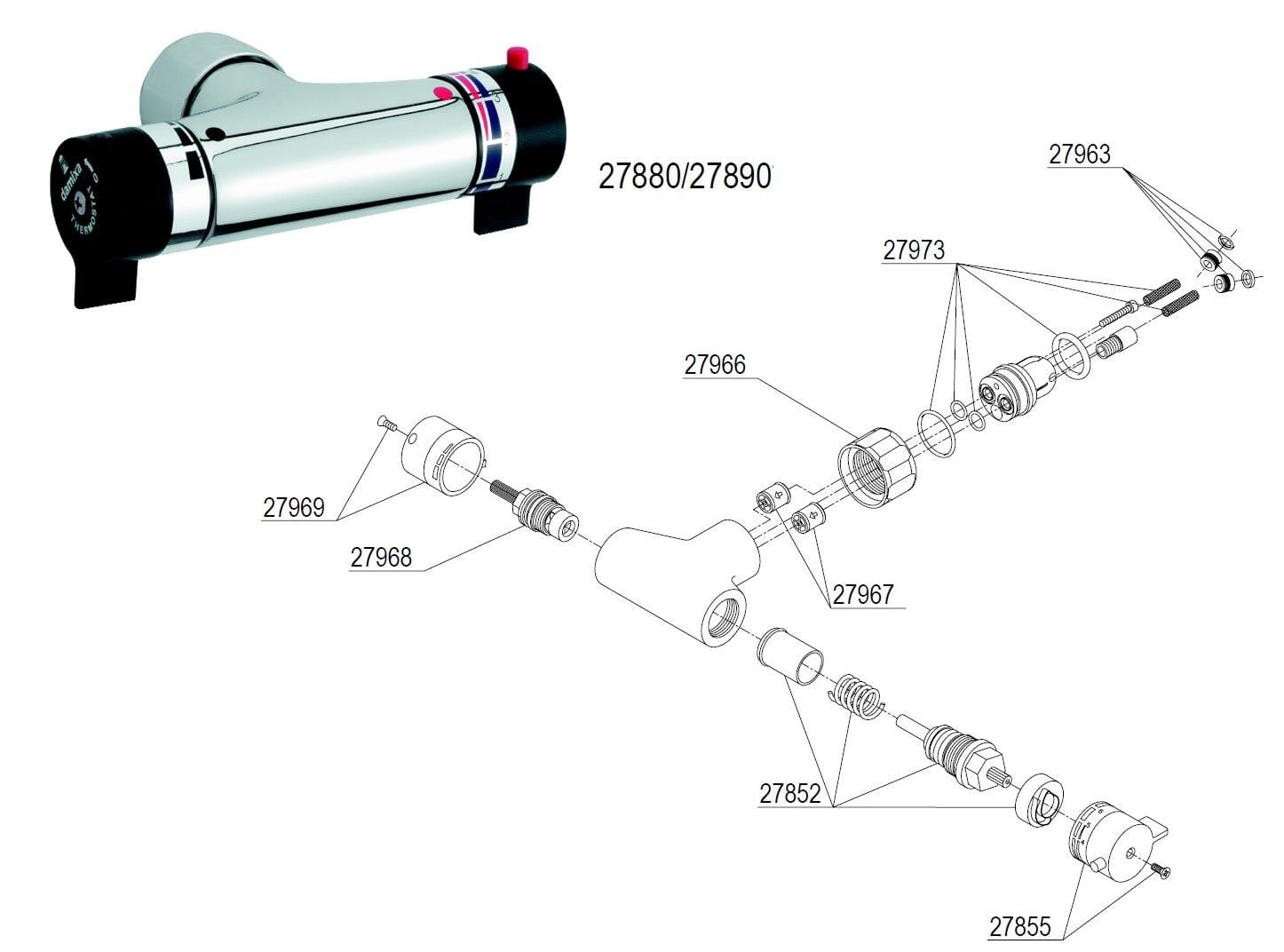 Damixa 23984 ремкомплект