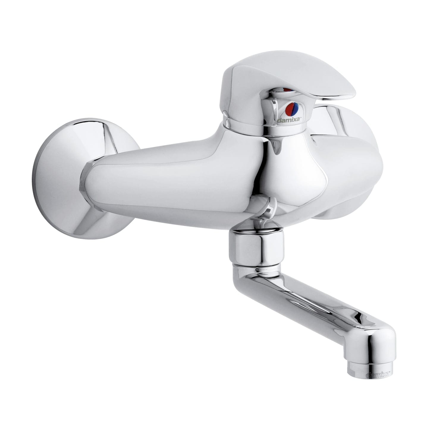 Køb Damixa Space vægmonteret køkkenarmatur uden rosetter og svingtud i ...