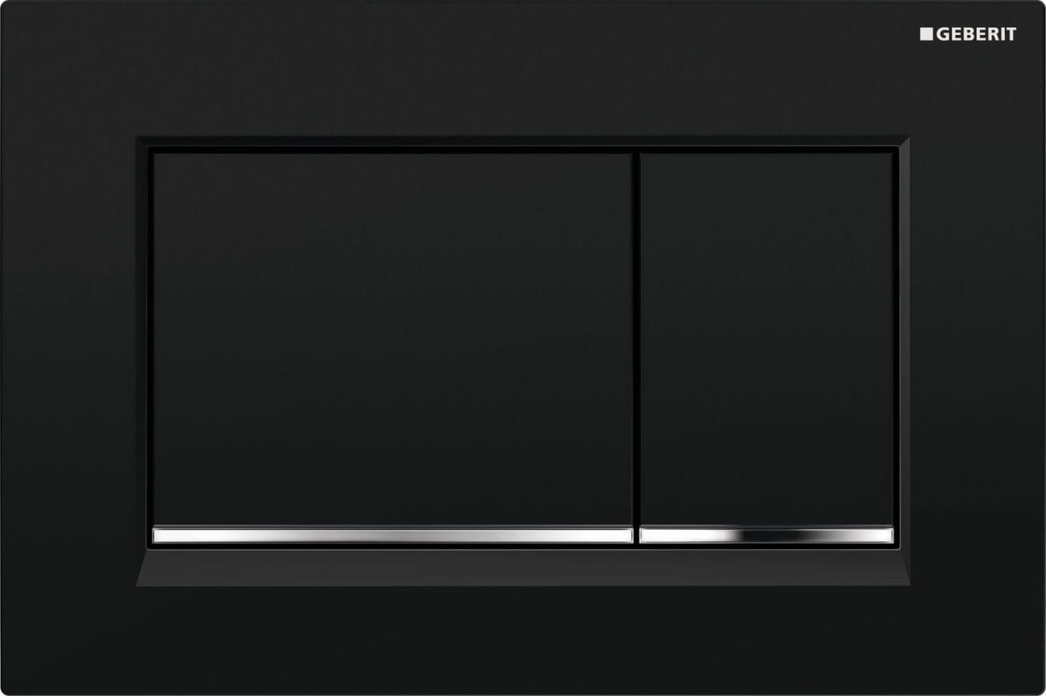 Kob Geberit Sigma 30 betjeningsplade, sort/krom/sort 617080351