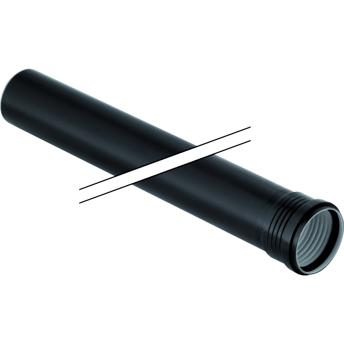 Geberit Silent PP rør Ø110 x 1500 mm, 1 muffe