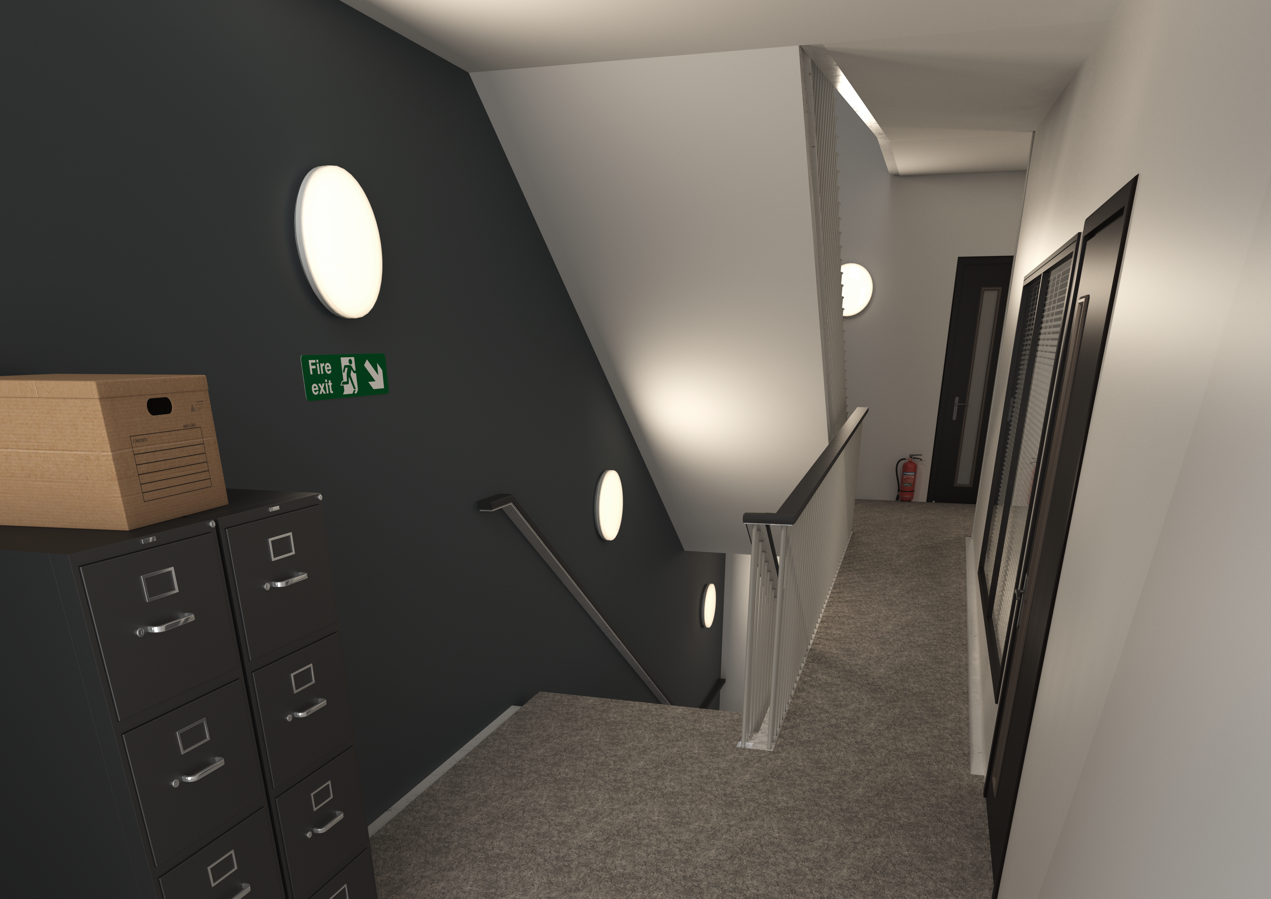 Mercurial IP54 Plafond 34W 3K/4K 4700lm Ø500mm Hvid
