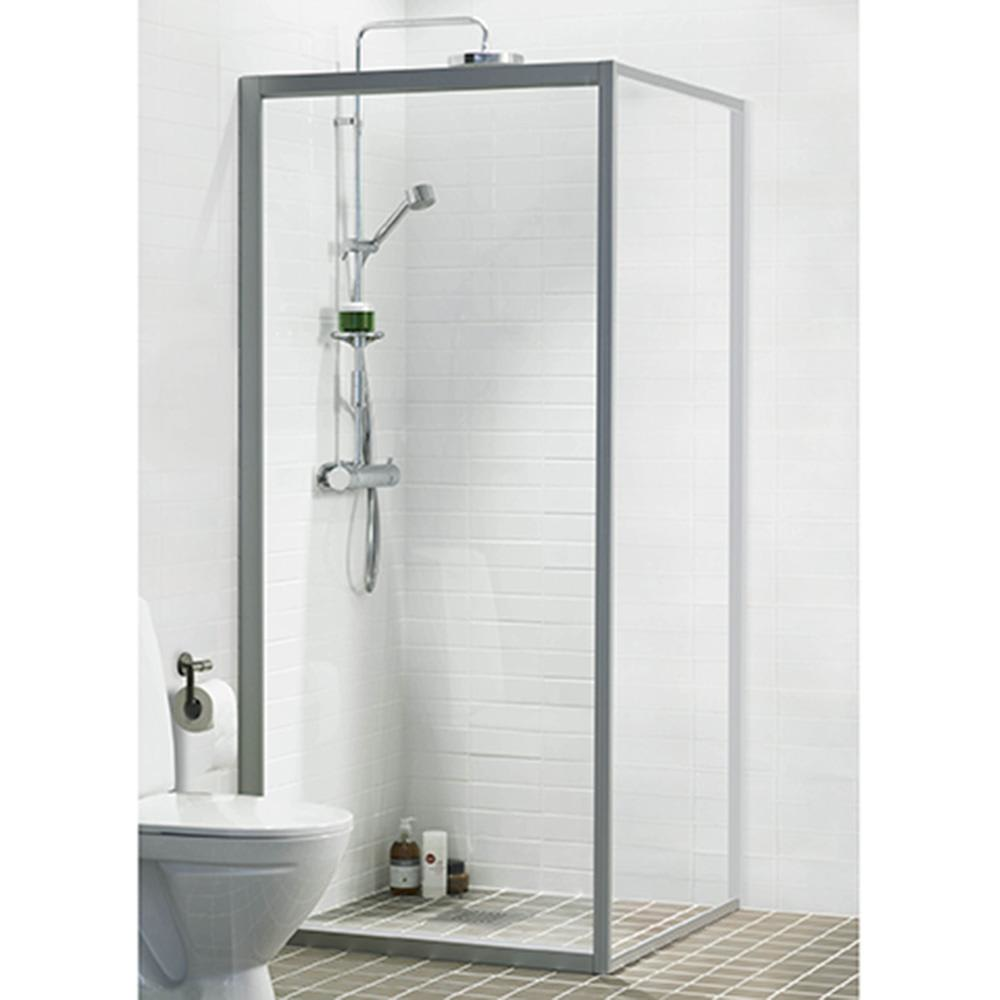 Køb ifö solid brusevæg sv 50x195 cm, klart glas / alu profil 673867052 Spisestue 20 personer