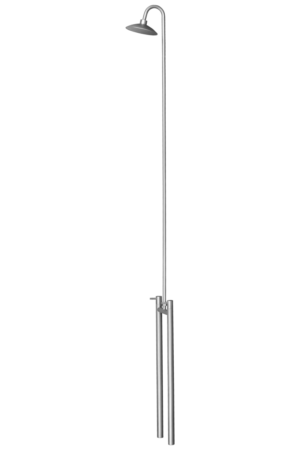 Køb eqiwater fritstÃ¥ende design bruser 1980 mm, rustfrit stÃ¥l 743473104 Udendørs bruser kobber