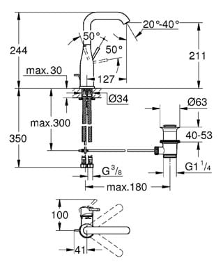 grohe twin ell installation