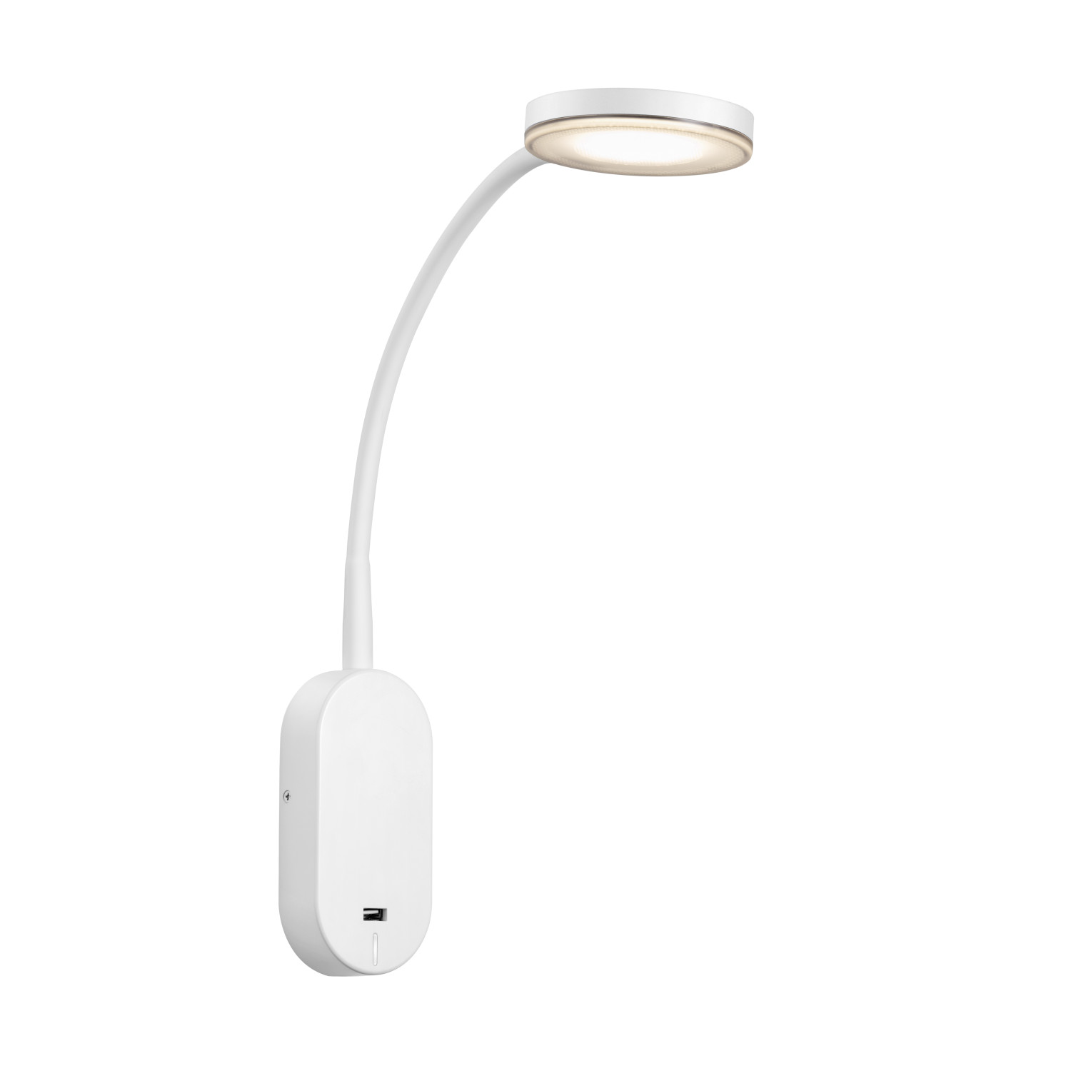 Kjøp Nordlux Maon vegglampe med touch og USB, 5W, LED, hvit Drop vegglampe, 3W LED fra Nordlux | Lysbutikken.no