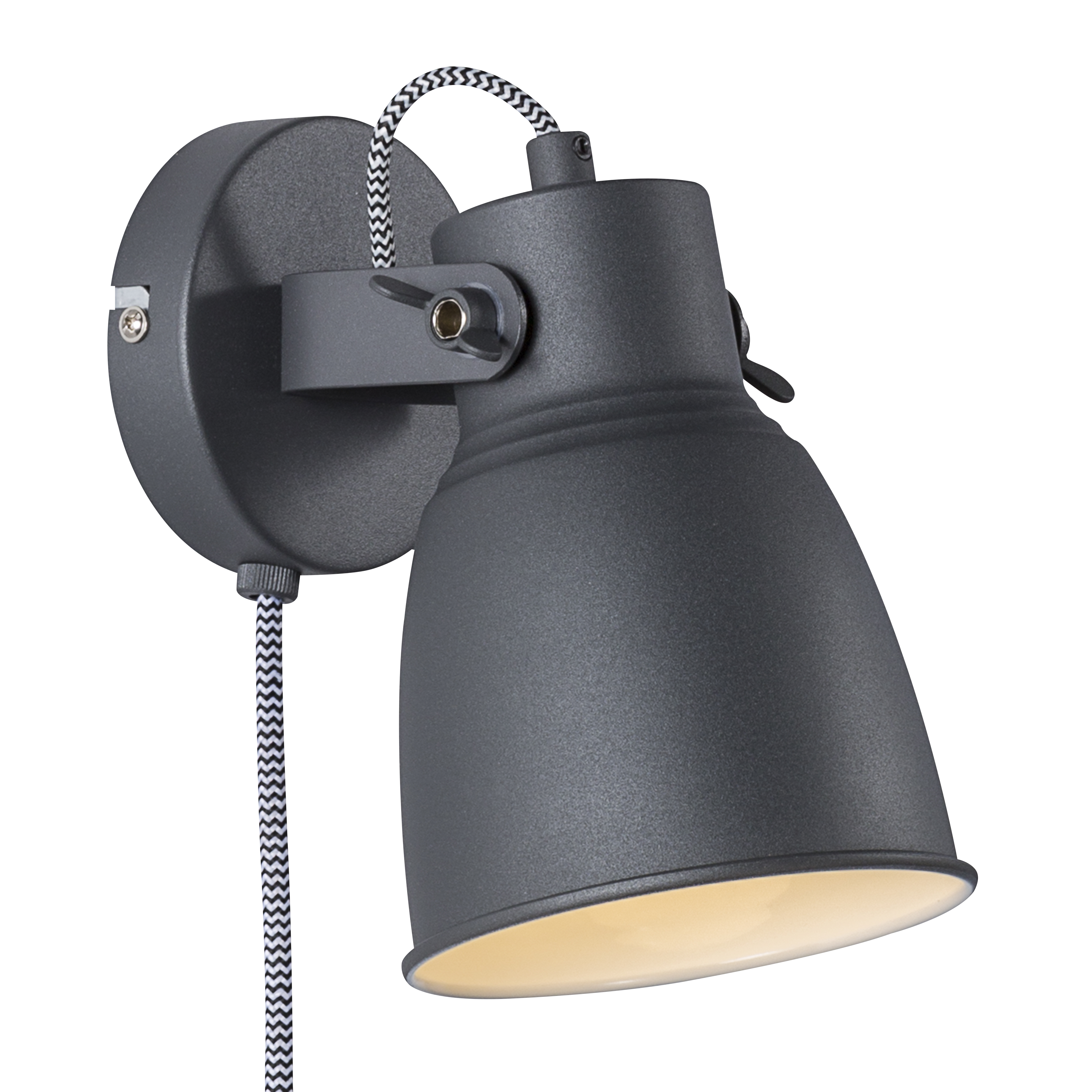 Køb Nordlux Adrian Væglampe i 2 farver | Industrielt look Nordlux adrian bordlampe e27, grå Bordlamper Belysning