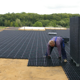 12 stk Byggros ECORASTER E30, sort, 20 t, 12 stk. pr. 1,33 m²