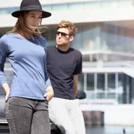 ID T-Time t-shirt, gråmelerad, st M