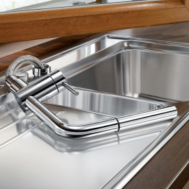 Blanco Linus-S-F köksblandare, utdragbar pip, krom