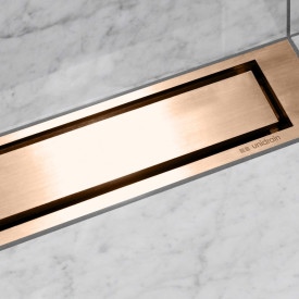 Unidrain HighLine Colour ramme, 1000 mm, høyde 10 mm, kobber
