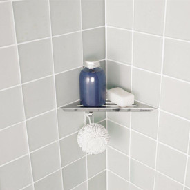 Dansani dusjhylle, rustfritt stål, krom