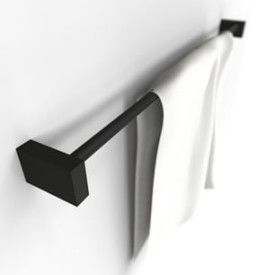 Frost Quadra håndklestang, 60 cm, sort