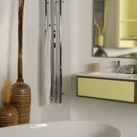 Kriss Zenit håndkletørker, kombi, 26,5x142 cm, krom