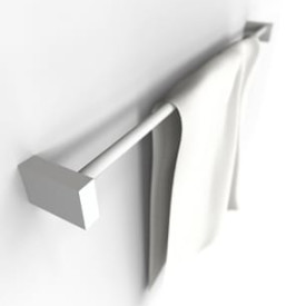 Frost Quadra håndklestang, 60 cm, hvit