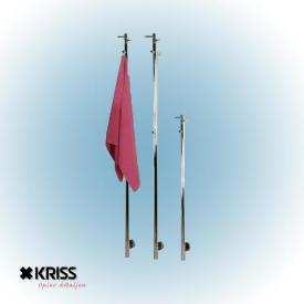 Kriss Uno el-håndklædetørrer 1480x30 mm, poleret rustfrit stål