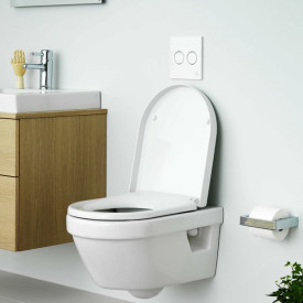 Gustavsberg Hygienic Flush vegghengt toalett, uten skyllekant, hvit
