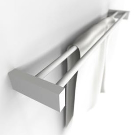 Frost Quadra håndklestang, 60 cm, hvit