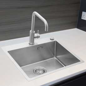 Secher Kolding 500BK2 kjøkkenvask, 54,5x50 cm, rustfritt stål