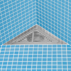 Blücher Waterline Detroit trekant rist, rustfritt stål