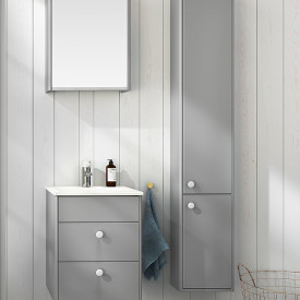 Gustavsberg Graphic högskåp, 30x165 cm, grå