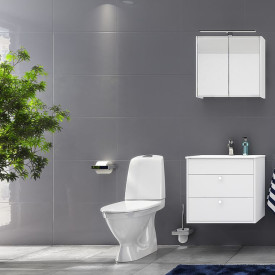 Gustavsberg Nautic 1510 toalett, utan spolkant, vit