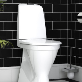 Gustavsberg Nautic 1546 toalett, utan spolkant, rengöringsvänlig, vit