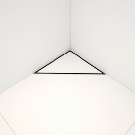 Purus Corner Tile Insert, komplett paket m/75 mm sidoutlopp