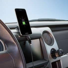 Scosche goBAT 2600 3-i-1 powerbank, billaddare och lampa - Svart