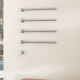 Vola handdukstork T39, el, 4 stänger, børstet krom