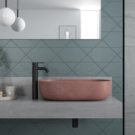 Damixa Silhouet servantbatteri, matt sort