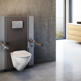 Håndbok Pressalit Care Select TL2 Toalettstøtte Veggdrenering Grå