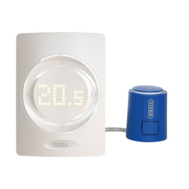 Wavin Sentio trådløs romtermostat med telestat, hvit