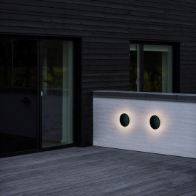 Nordlux Artego utelys vegg, rund