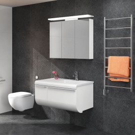 Pax Tamburin håndkletørker, kombi, 50x80 cm, krom