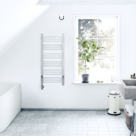 Pax Viola håndkletørker, kombi, 55x120 cm, krom