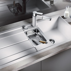 Blanco Metra 6S-F kjøkkenvask, 99x49 cm, t, hvit