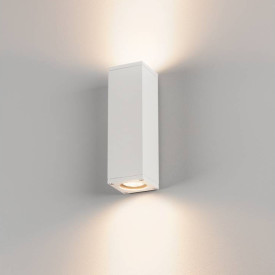 SLV Theo udendørs væglampe, op/ned, hvid