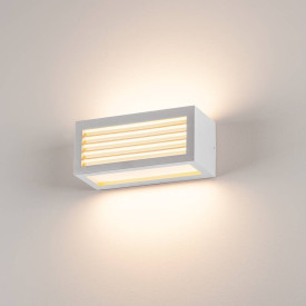 SLV Box-L udendørs væglampe, hvid