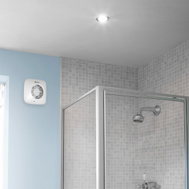 XPELAIR vifte DX100 BTHS med timer og hygrostat, firkantet