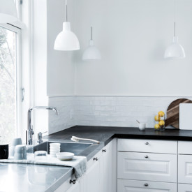 Damixa Silhouet köksblandare, diskmaskinsavstängning, krom