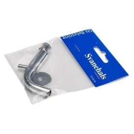 Svanehals med skrue, krom