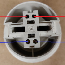 Lampefatning E27, hvid